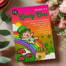 Search for leprechaun birthday invitations Saint patricks day