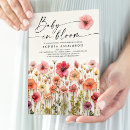 Search for blooms cards invites Baby in bloom