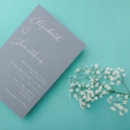 Search for minimalist rehearsal dinner invitations Blue