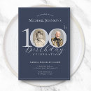 Search for navy blue and silver invitations Celebration