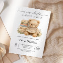 Search for new baby invitations Little book lover
