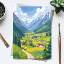 Search for mountain painting postcards Watercolor