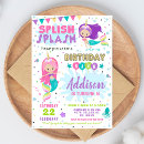 Search for mermaid and unicorn party invitations Daughter
