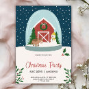 Search for barn christmas invitations Elegant