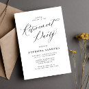 Search for retirement invitations Minimalist
