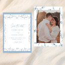 Search for victorian save the dates Blue and white