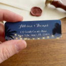 Search for sunset wedding return address labels Hawaiian