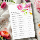 Search for printable games Printable bridal shower