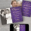 Search for purple anniversary invitations 50th anniversary party