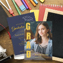 Search for metallic graduation invitations High school graduation
