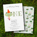 Search for frog 1st birthday invitations Cute