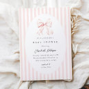 Search for bow baby shower invitations Vintage