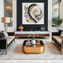 Search for black gold white canvas prints Stylish