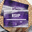 Search for bar mitzvah rsvp cards Purple