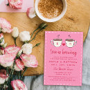 Search for red coffee invitations Love is brewing
