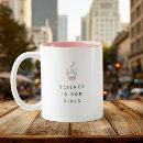 Search for science mugs Typography