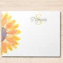 Search for watercolor sunflower notepads Floral