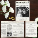 Search for newspaper wedding invitations Trendy