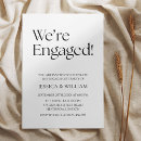 Search for 5x7 engagement party invitations Black and white