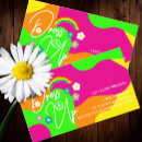 Search for peace flower invitations Rainbow