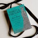 Search for silver 30th birthday invitations Blue