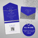 Search for royal blue and silver invitations Elegant