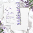 Search for lavender bridal shower invitations Watercolor flowers