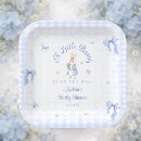 Search for blue gingham plates Peter rabbit