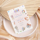 Search for pottery painting party invitations Rainbow