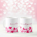 Search for love is all you need mugs Hearts