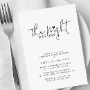 Search for hearts rehearsal dinner invitations Black and white