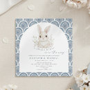 Search for bunny baby boy shower invitations Script typography