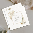 Search for boho bridal shower napkins Pampas grass