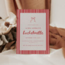 Search for red striped invitations Coquette