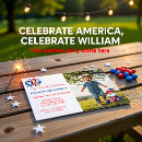 Search for gnomes invitations Red white and blue