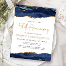 Search for navy blue anniversary invitations Chic