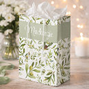 Search for olive green gift bags Watercolor