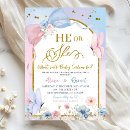 Search for butterfly gender reveal invitations Mother to be