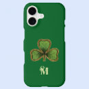 Search for green lucky clover pattern iphone cases Ireland