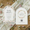 Search for watercolor floral baby shower invitations Script