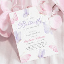 Search for purple butterfly baby shower invitations Whimsical