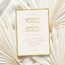 Search for ivory and gold wedding invitations Minimalist