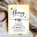 Search for honeycomb birthday invitations Yellow and black