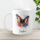 Search for watercolor butterfly mugs Wildlife