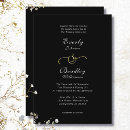 Search for gold and white wedding invitations Script typography