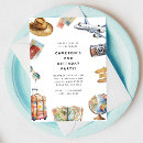 Search for passport birthday invitations Wanderlust
