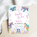 Search for sea turtle birthday invitations Summer