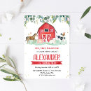 Search for tractor 1st birthday invitations Oink baa moo