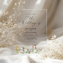 Search for simple wildflower wedding invitations Watercolor
