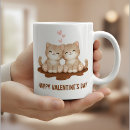 Search for valentines day cat mugs Happy valentine's day